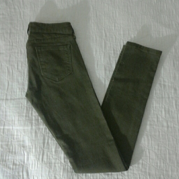 Super Skinny Army Green Arizona Jean Co. - Picture 1 of 5